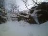 広河原3ルンゼ大滝上右俣8ｍの滝の右側の氷