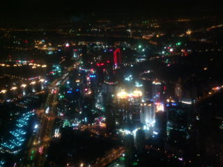 上海ヒルズからの夜景