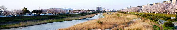 600px-Muromi_river_with_Cherry_blossoms_taken_from_Hashimoto_Bridge.jpg