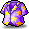 1040158 星柄シャツ(紫)