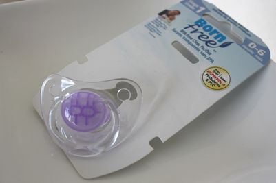Born Free, Clear Pacifiers, Stage 1, 0-6 Months, 2 Pack