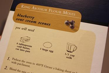 King Arthur Flour, Scone Mix, Blueberry Sour Cream,2