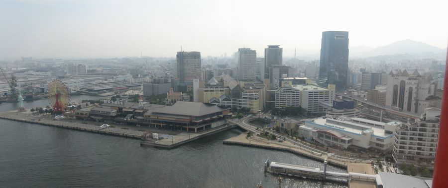 神戸ポートタワー展望4・5階からの風景（西）