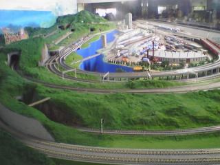 解説が名物となっていた鉄道模型のジオラマ（2006,02,25）