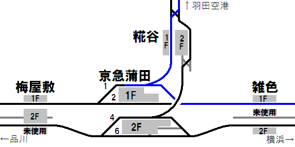 エアポートエアポート急行（羽田空港→横浜方面）の走行経路