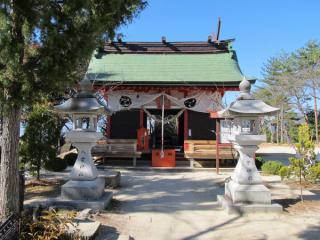ロープウェイ山頂駅の脇にある八雲神社